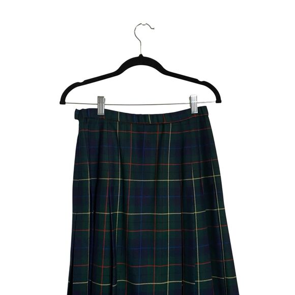 Vintage Pendleton Signature Tartan Skirt Sz 6 Midi Plaid Wool Preppy Academia - Picture 9 of 12